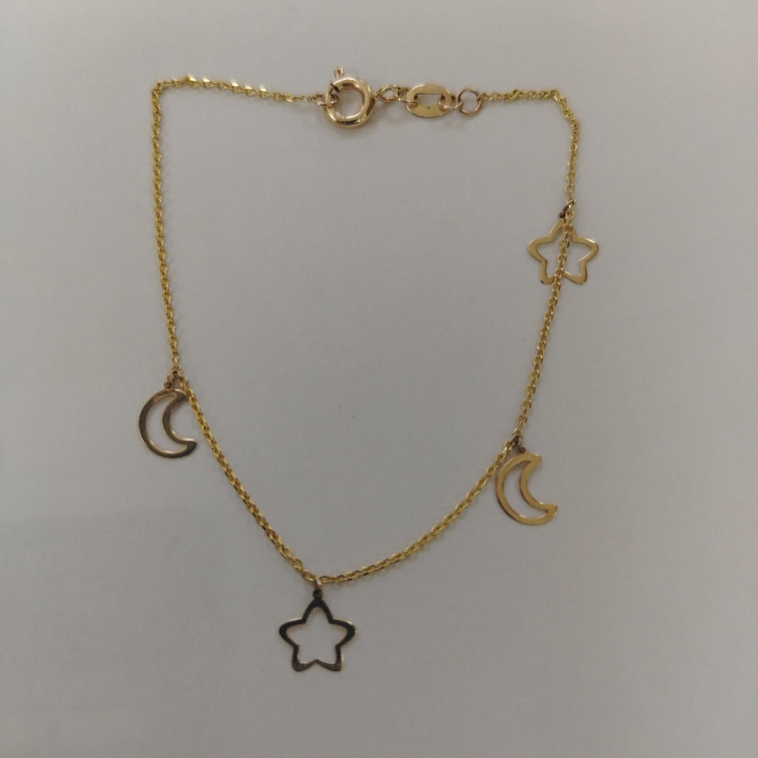 PULSERA ESPECIAL DIJES 10K 18 CM 0.9 GR (NUEVO)