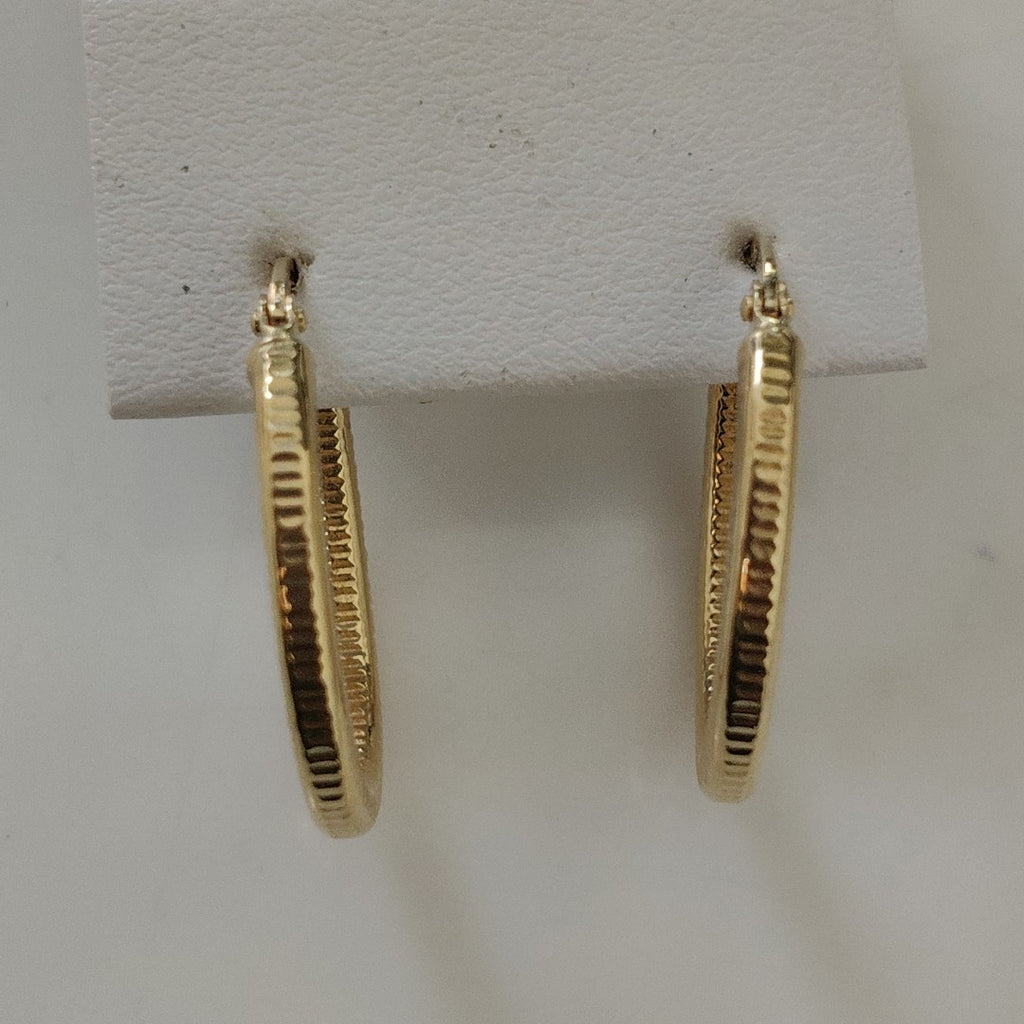 ARRACADAS PAR ORO 14 K 1.5 GRMS (SEMINUEVO)