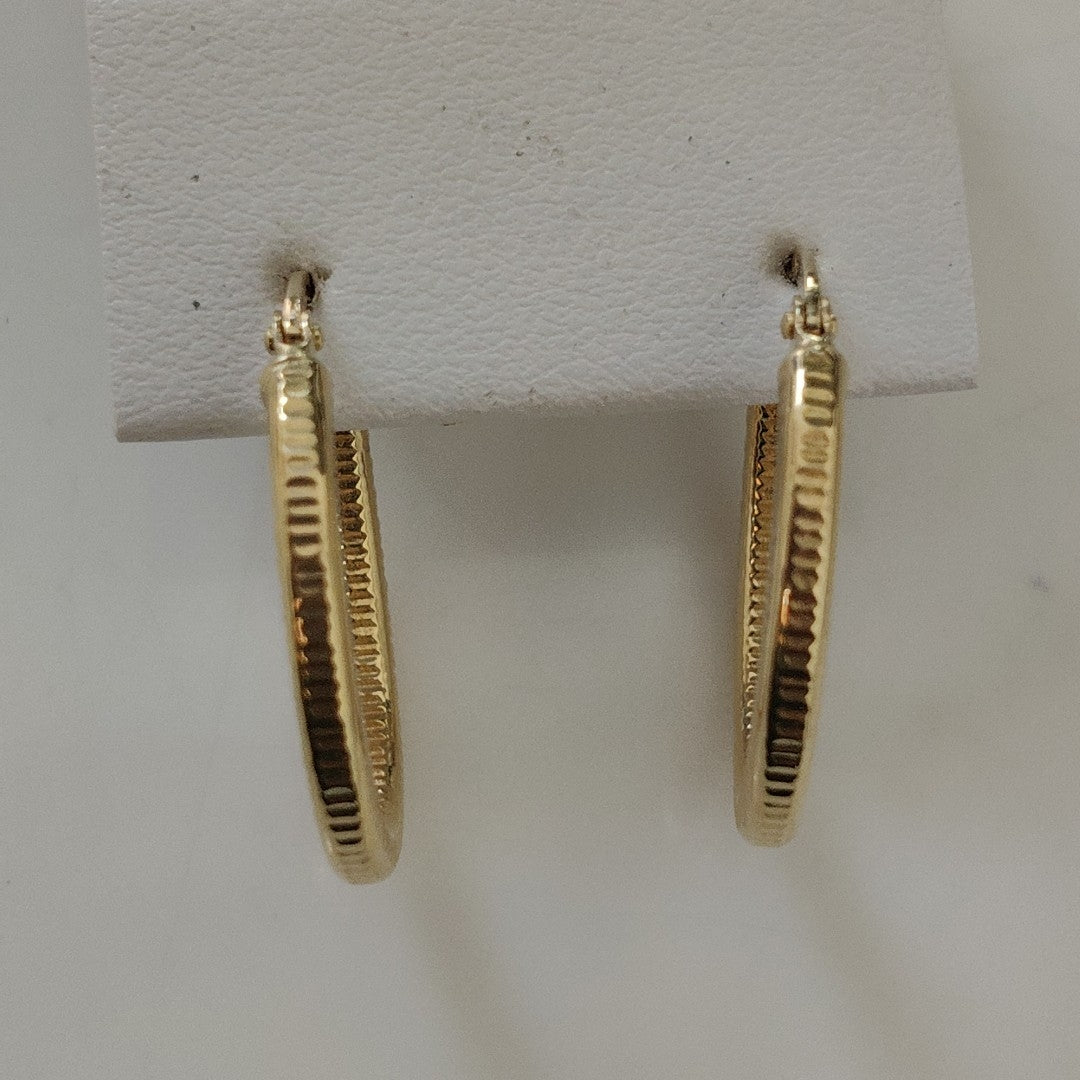 ARRACADAS PAR ORO 14 K 1.5 GRMS (SEMINUEVO)