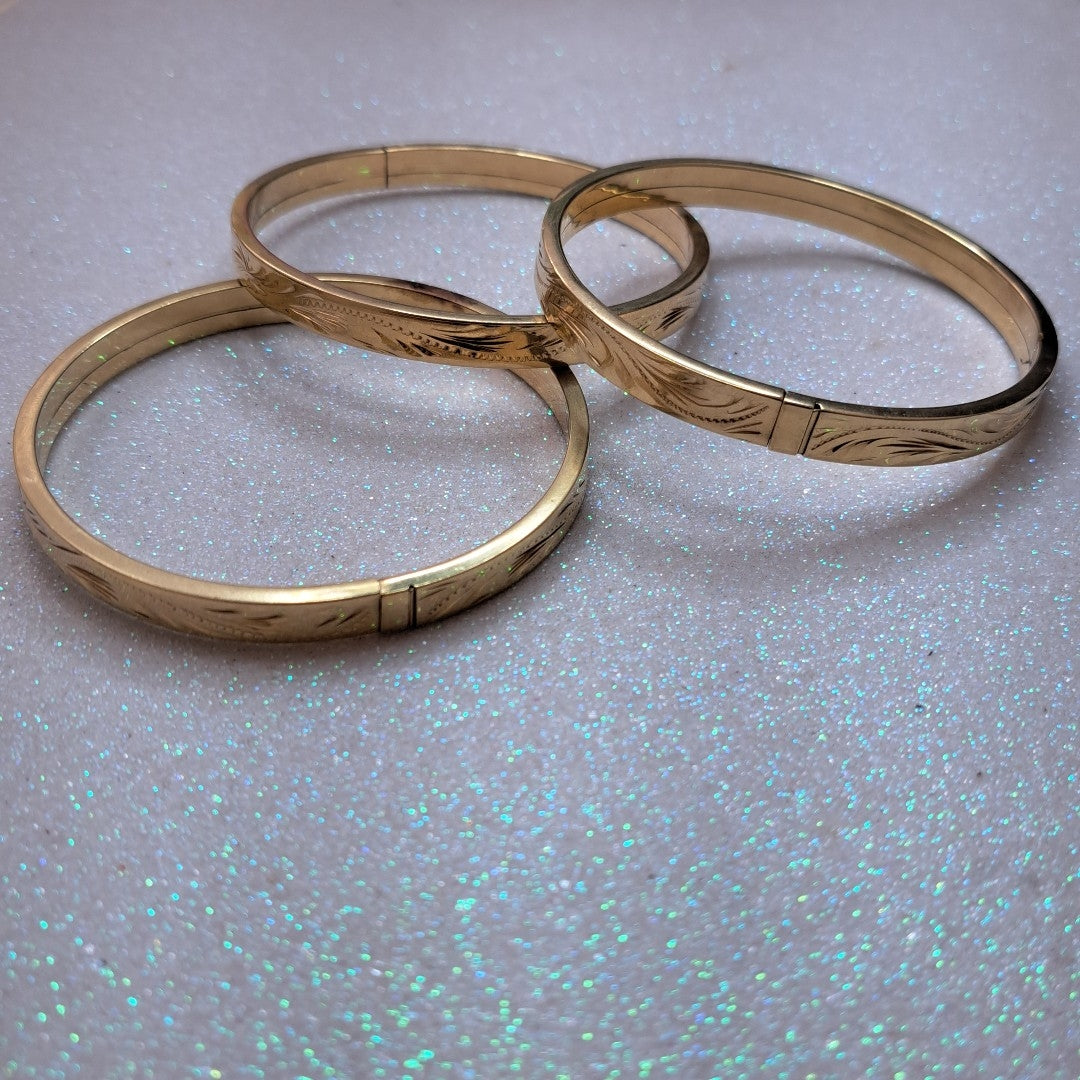 PULSERA RIGIDA ORO 10 K 25.6 GRMS (SEMINUEVO)