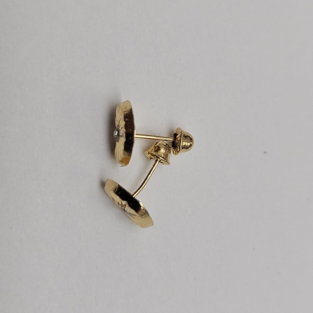BROQUELES BROQUEL FIG CORAZON C CIRCONIA 14K 0.2603 GR (NUEVO)