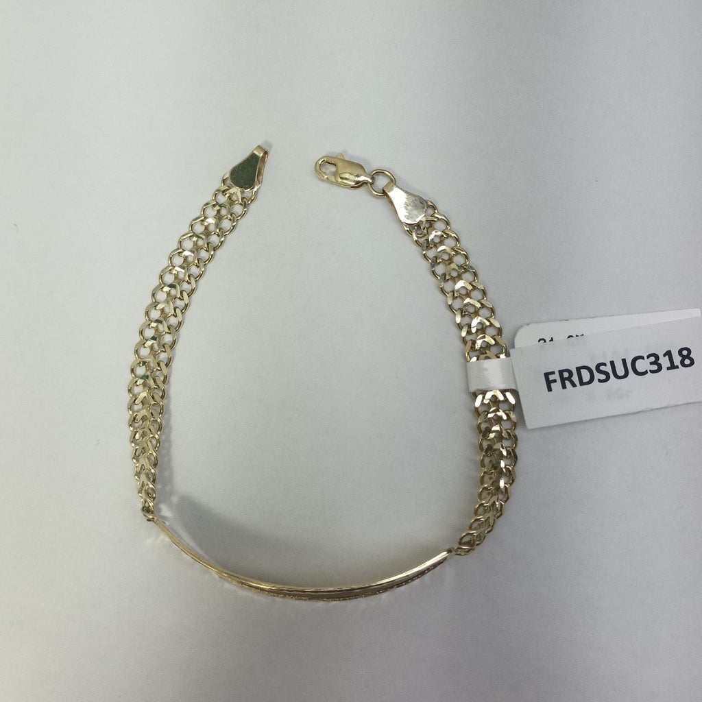 PULSERA ESCLAVA CHINO 14K 21 CM 9.8 GR (NUEVO)