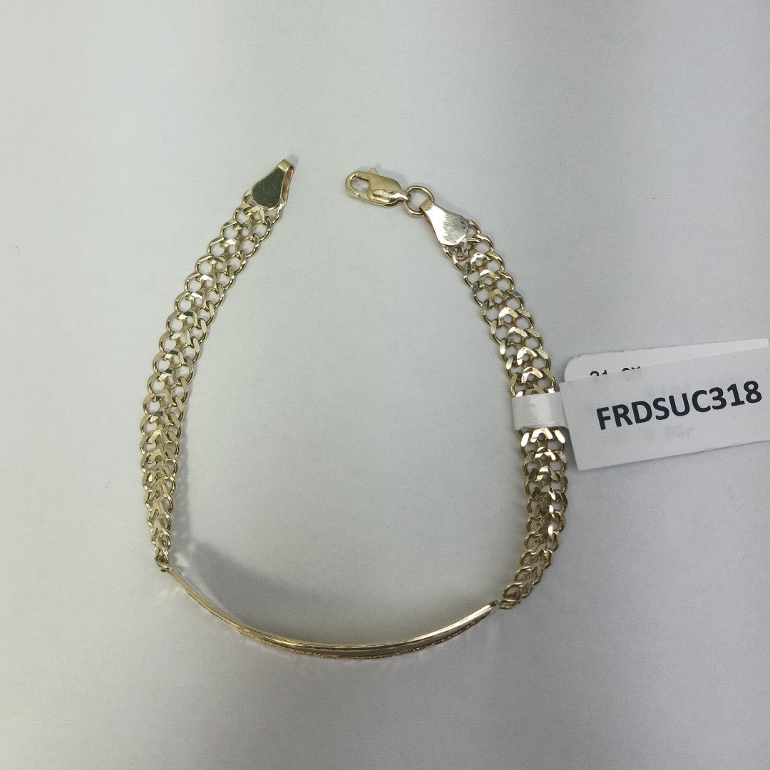 PULSERA ESCLAVA CHINO 14K 21 CM 9.8 GR (NUEVO)