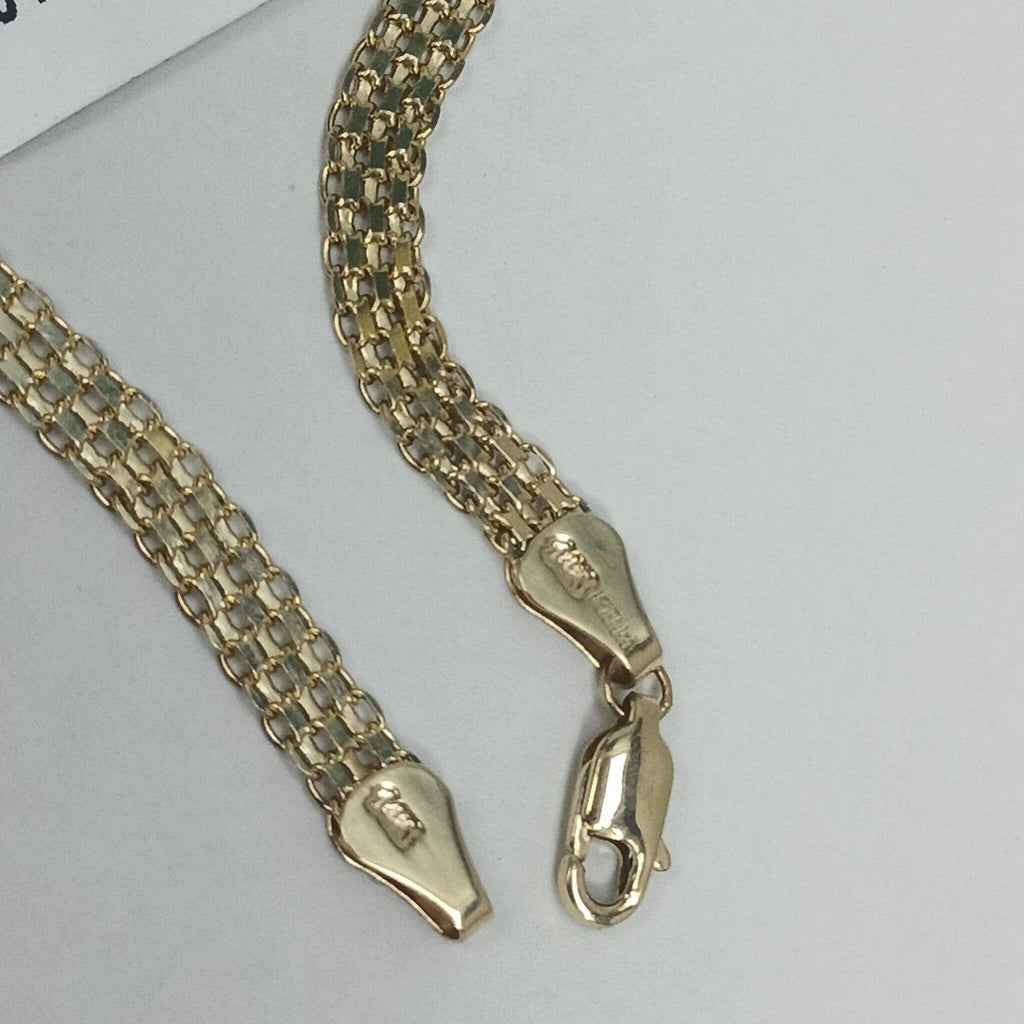 PULSERA ESPECIAL 14K 18 CM 4.6 GR (NUEVO)