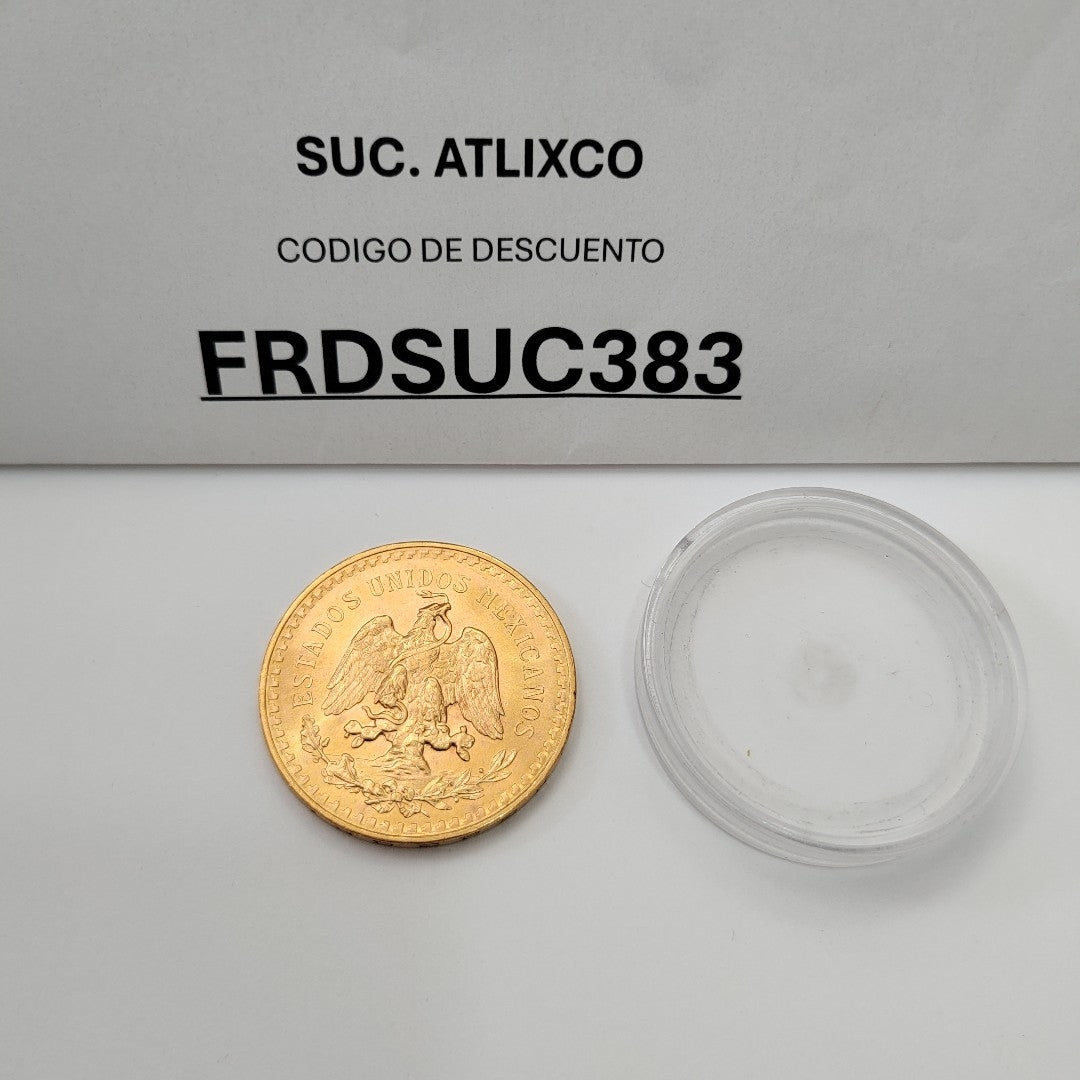 K1 41,60 GRMS 21 K IDENTIFICACIÓN MONEDA NOMINATIVA MONEDAS PESOS 50 PESOS (SEMINUEVO)