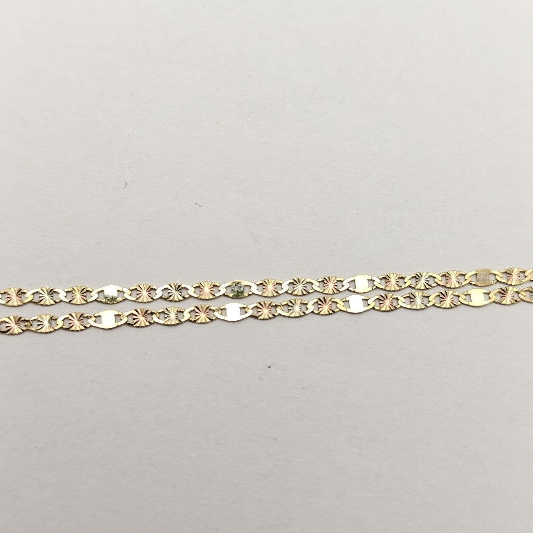 CADENA ORO COMBINADO 14 K 1,40 GRMS (SEMINUEVO)