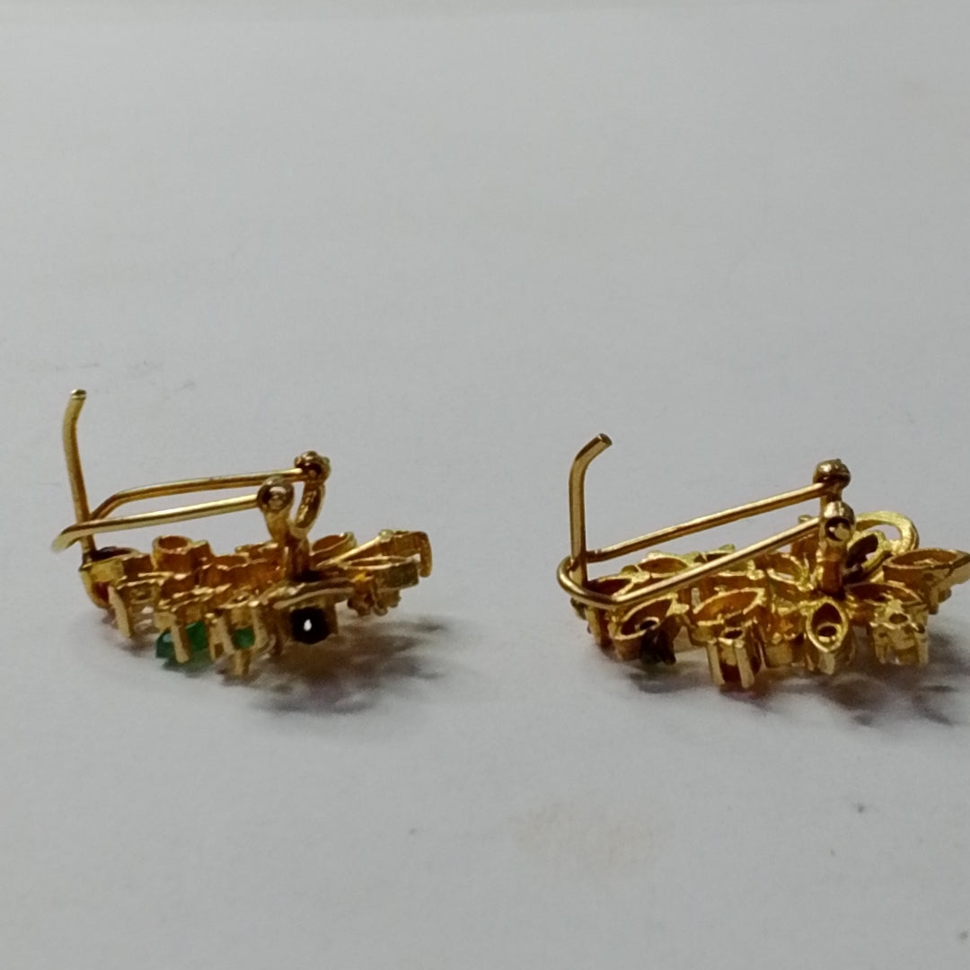 ARETES PAR ORO 14 K 4,20 GRMS (SEMINUEVO)