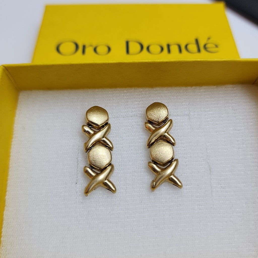 BROQUELES PAR ORO 14 K 3.4 GRMS (SEMINUEVO)