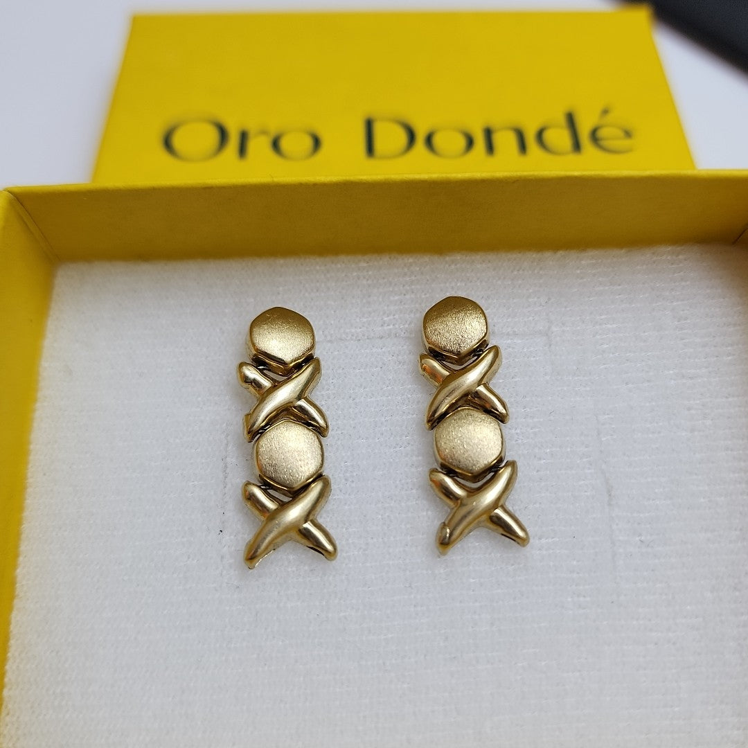 BROQUELES PAR ORO 14 K 3.4 GRMS (SEMINUEVO)