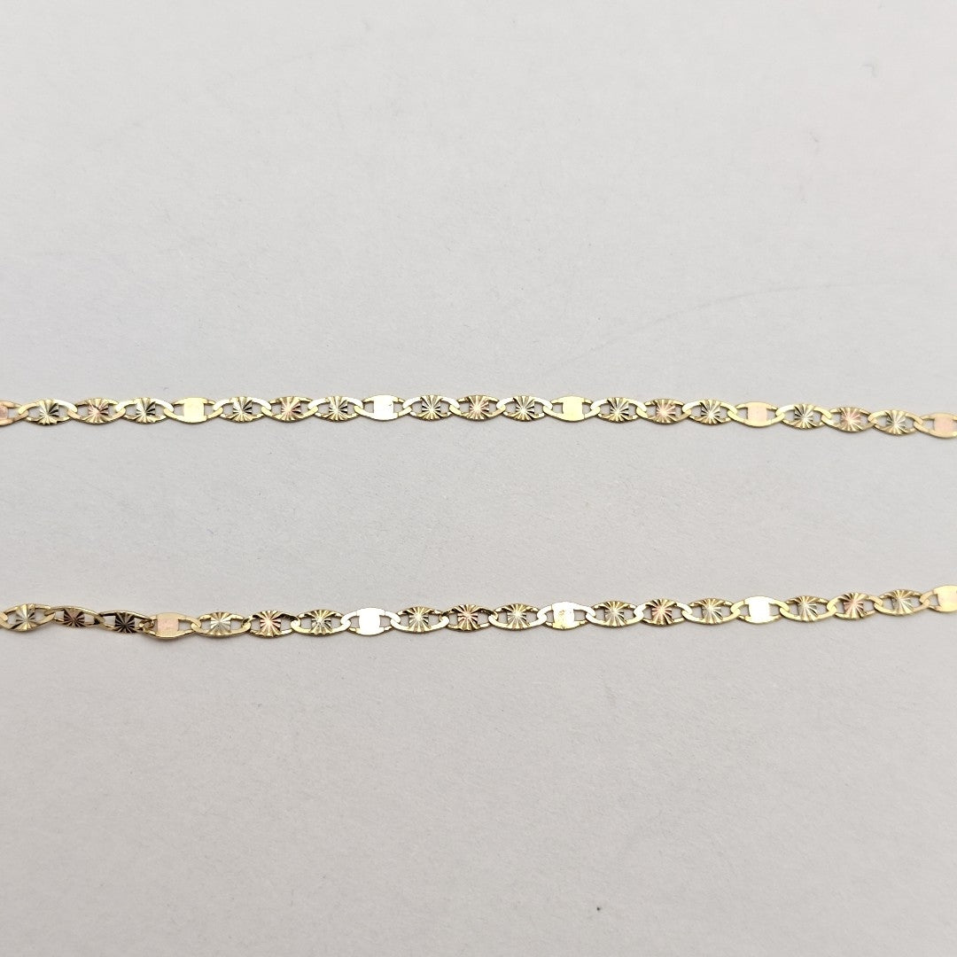 CADENA ORO COMBINADO 10 K 1.2 GRMS (SEMINUEVO)
