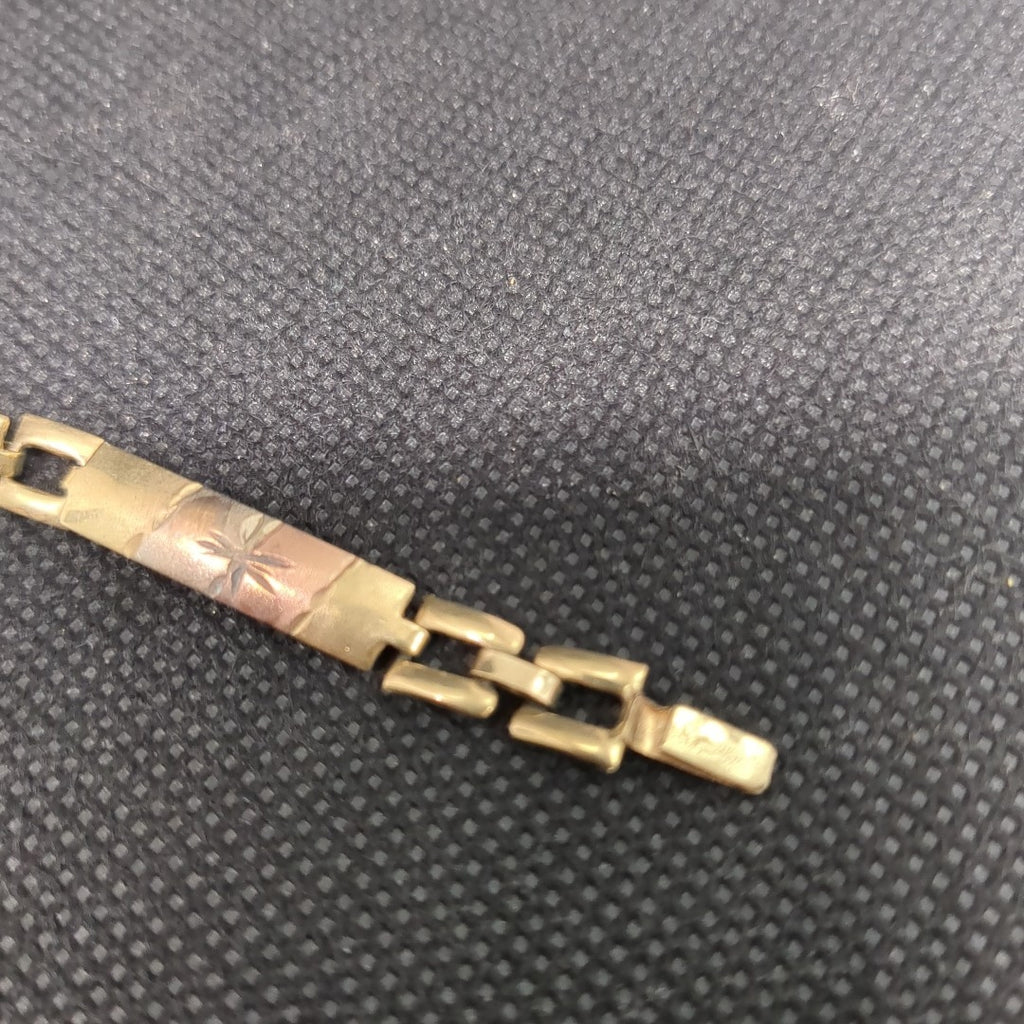 PULSERA ORO, ORO COMBINADO 10 K 5.9 GRMS (SEMINUEVO)