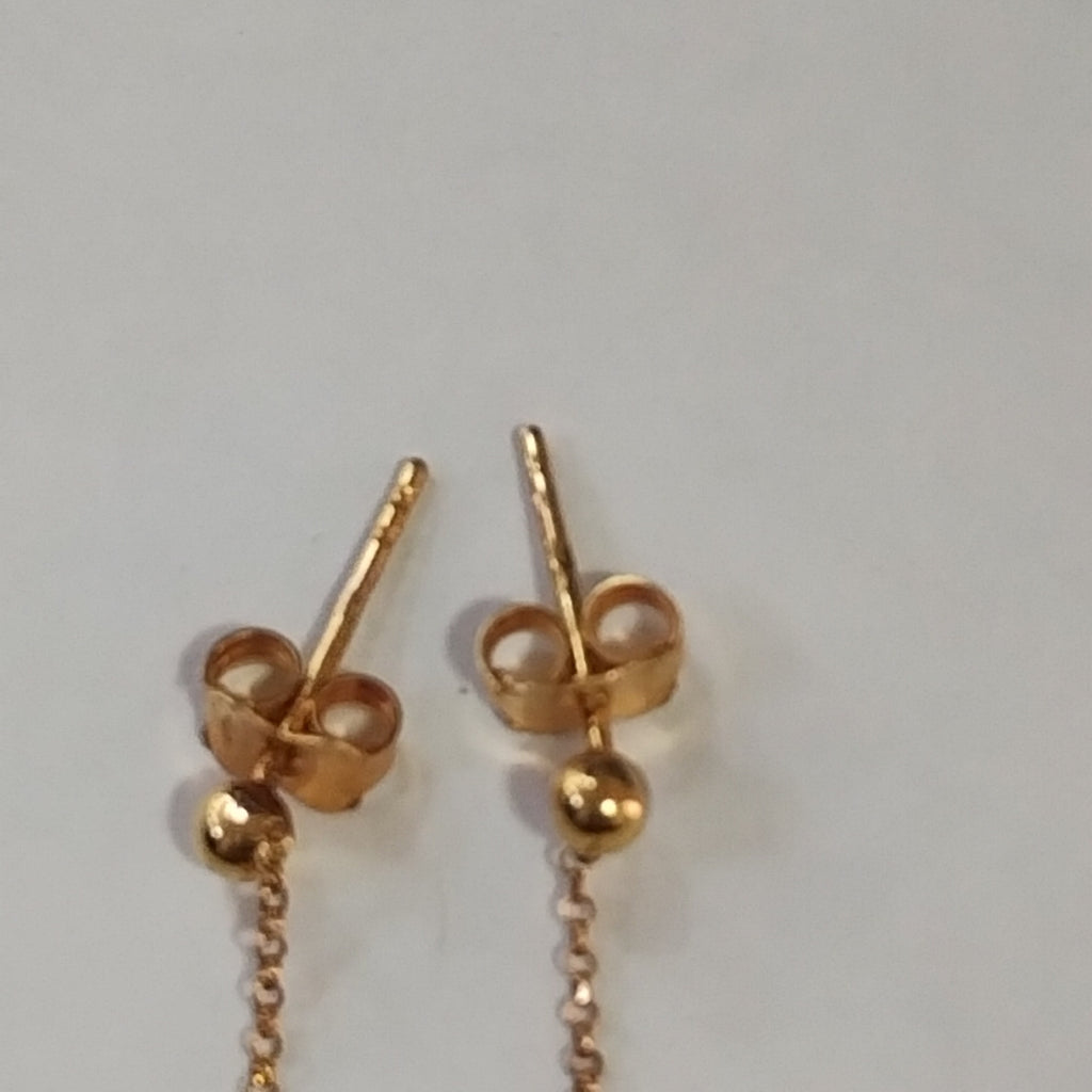 ARETES PAR ORO 14 K 1.9 GRMS (SEMINUEVO)