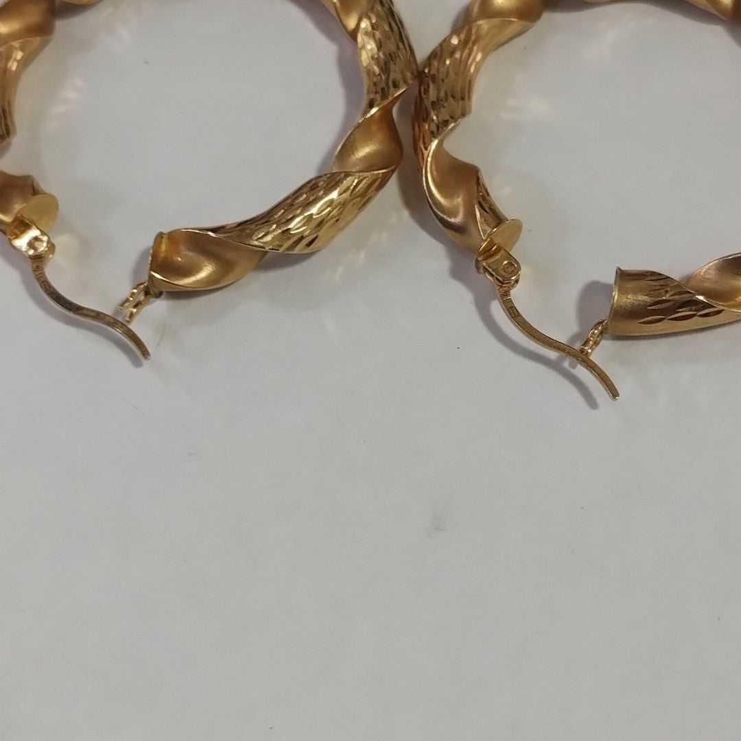 ARRACADAS PAR ORO 14 K 4.5 GRMS (SEMINUEVO)