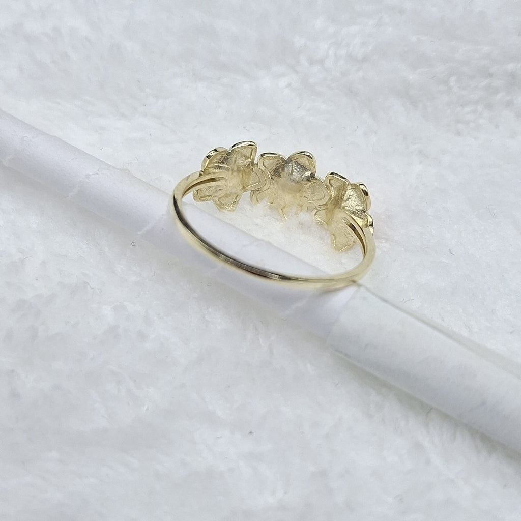 ANILLOS ANILLITO FIG FLORES 10K TALLA 7 1.2 GR (NUEVO)