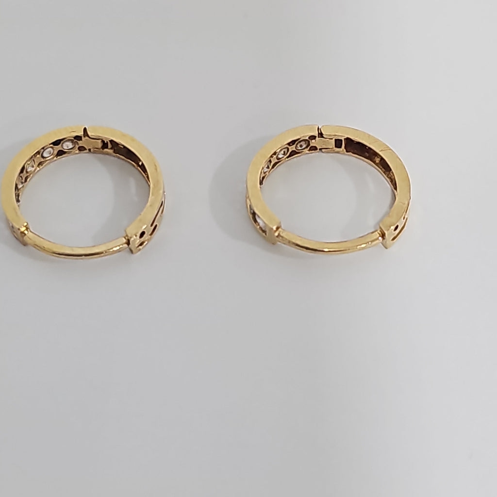 ARRACADAS PAR ORO 14 K 1,10 GRMS (SEMINUEVO)