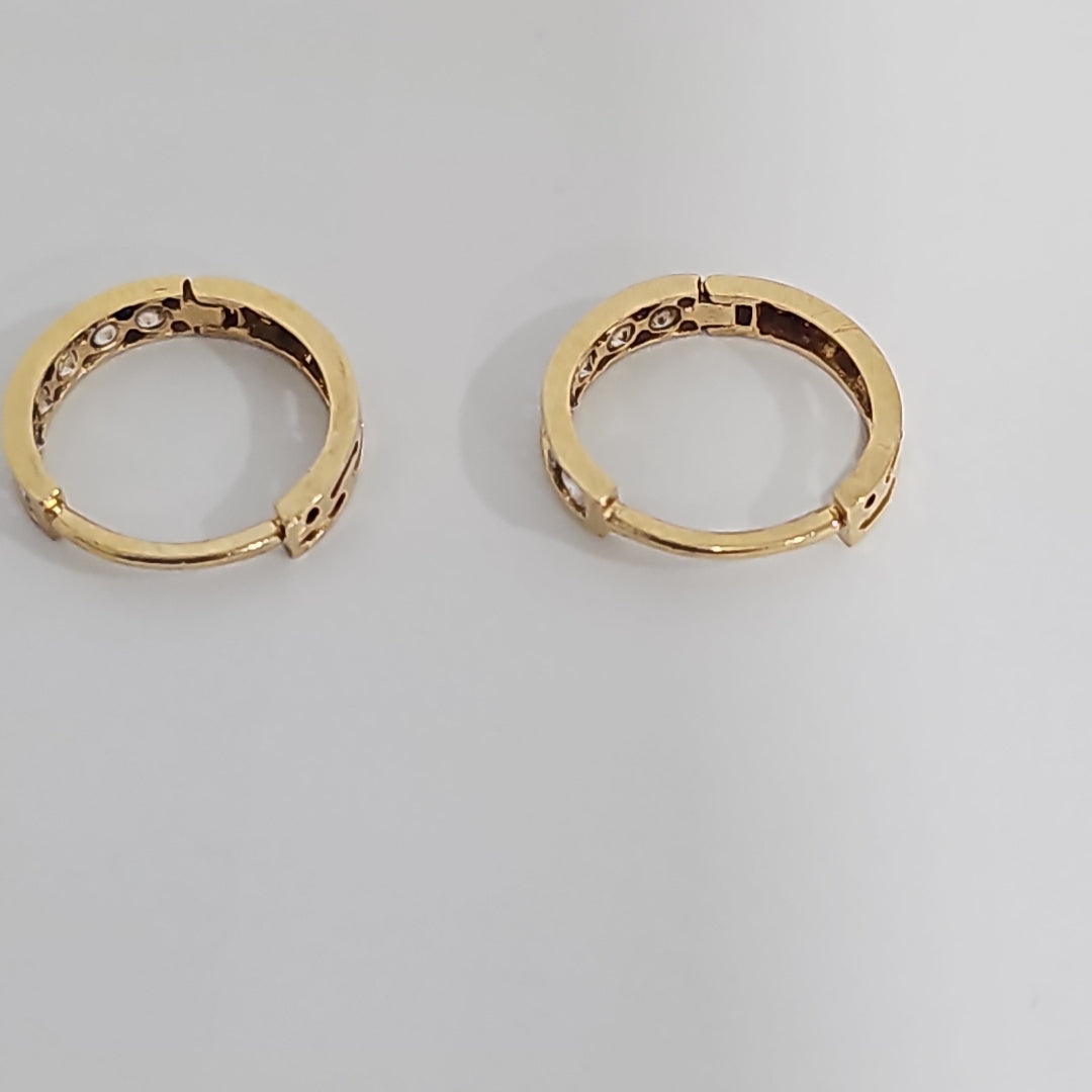 ARRACADAS PAR ORO 14 K 1,10 GRMS (SEMINUEVO)