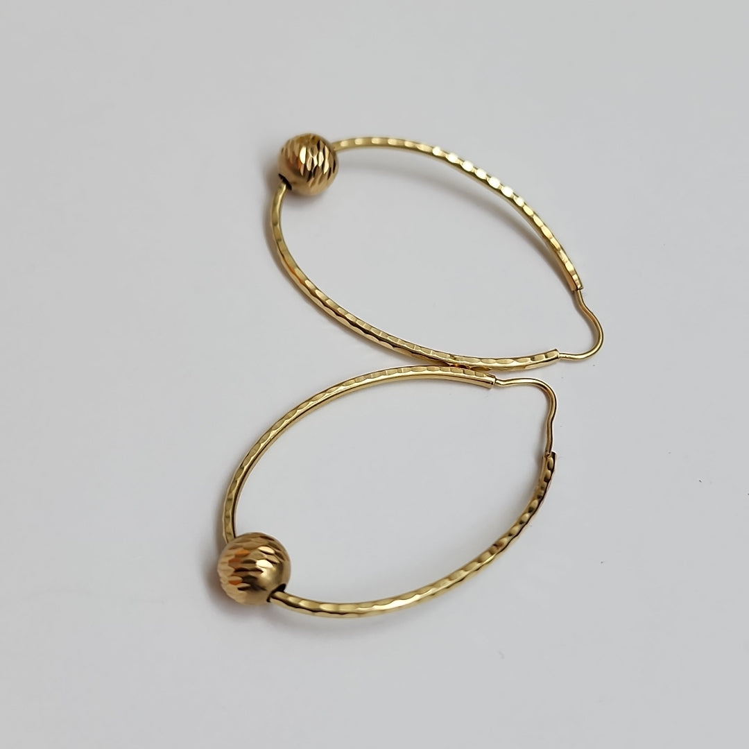 ARRACADAS PAR ORO 14 K 2.6 GRMS (SEMINUEVO)