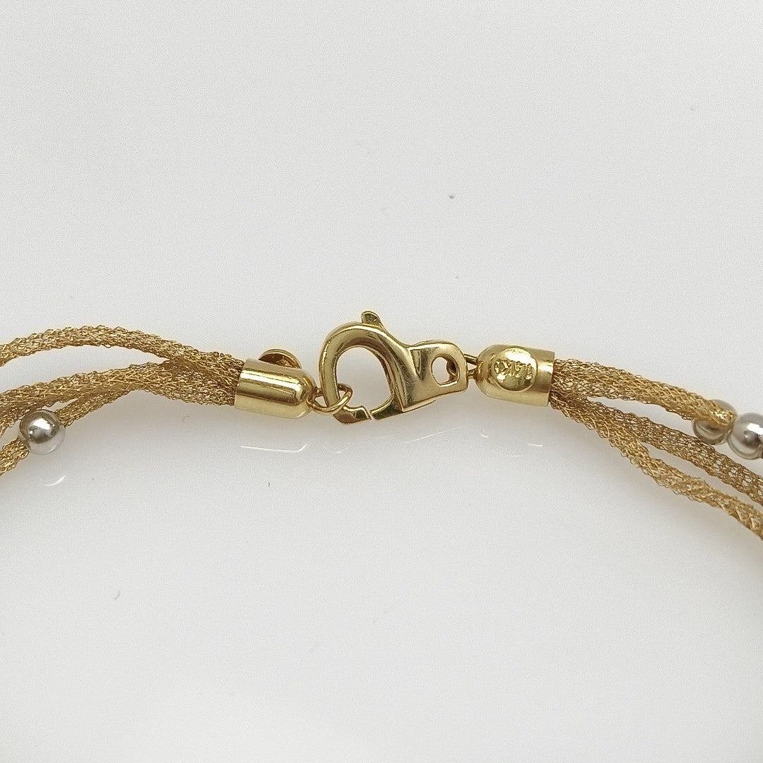 PULSERA ORO COMBINADO 14 K 7,00 GRMS (SEMINUEVO)
