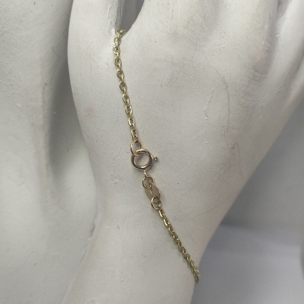 PULSERA TEJIDO ESPECIAL MARIPOSA CON ESMALTE 14K 18 CM 1.9 GR (NUEVO)