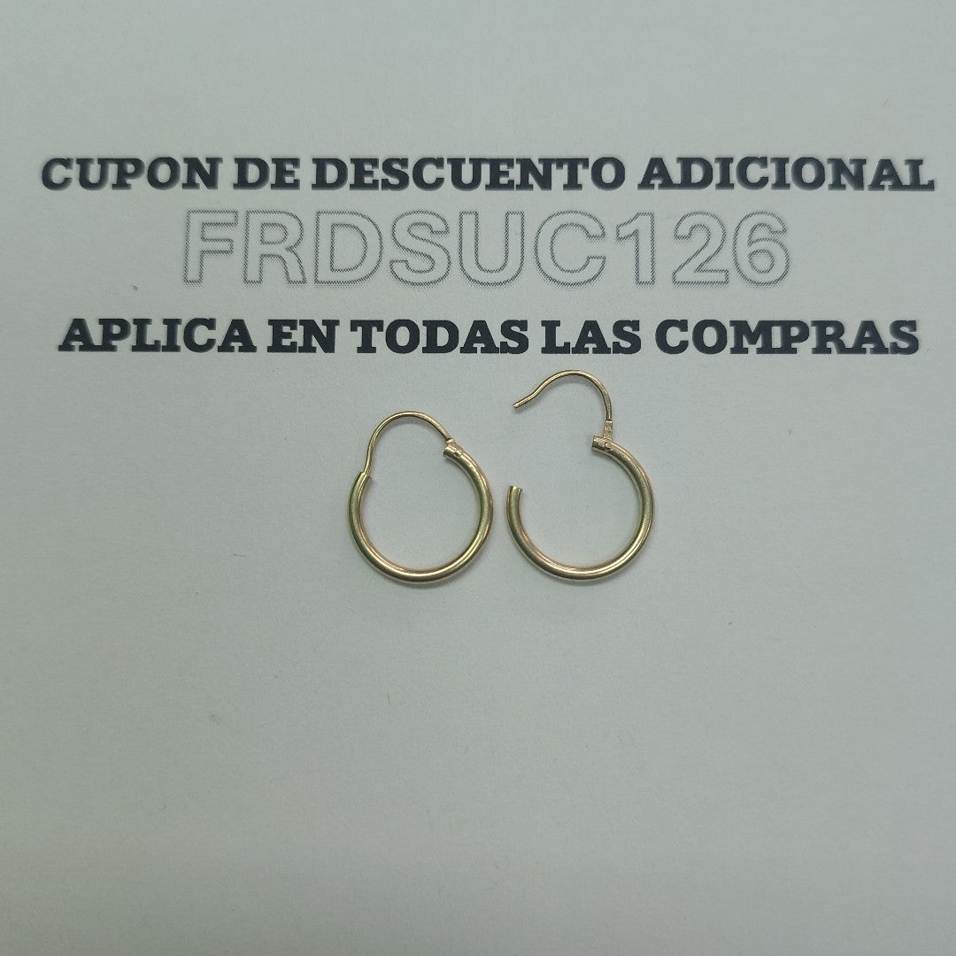 ARRACADAS PAR ORO 14 K 0,90 GRMS (SEMINUEVO)