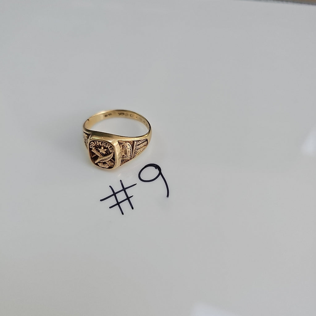 ANILLO DE GRADUACIÓN ORO 10 K 4,40 GRMS (SEMINUEVO)