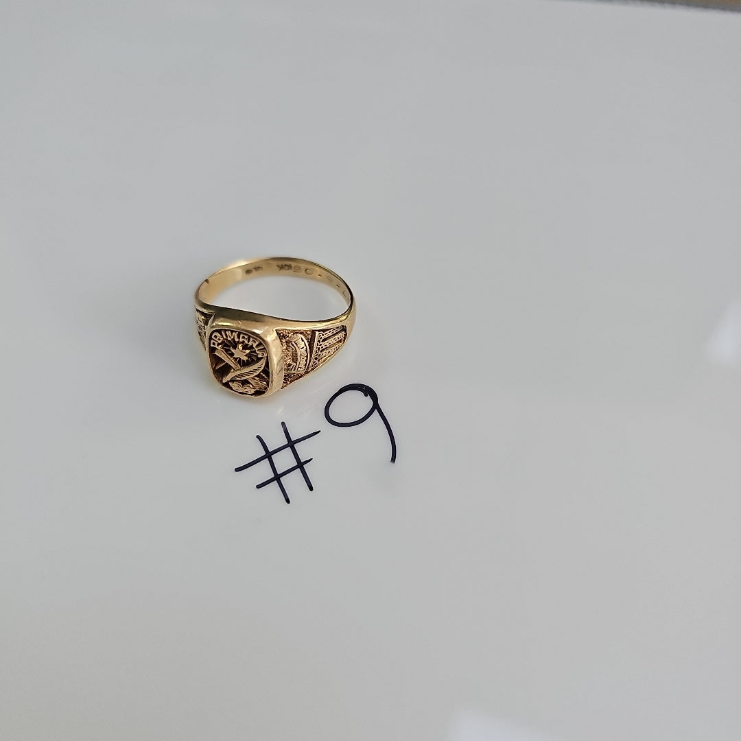 ANILLO DE GRADUACIÓN ORO 10 K 4,40 GRMS (SEMINUEVO)