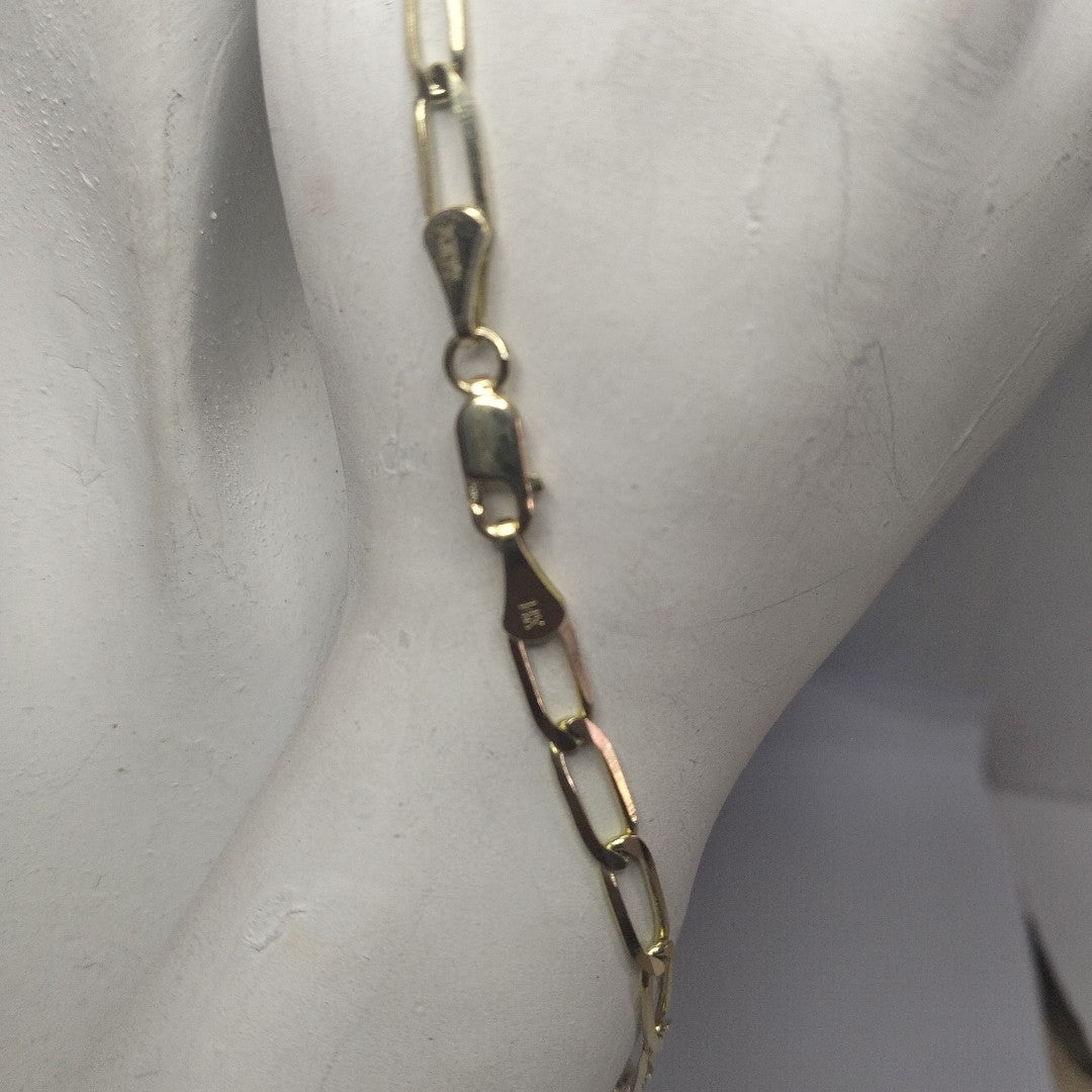 PULSERA ESLABON 14K 21 CM 4.3 GR (NUEVO)
