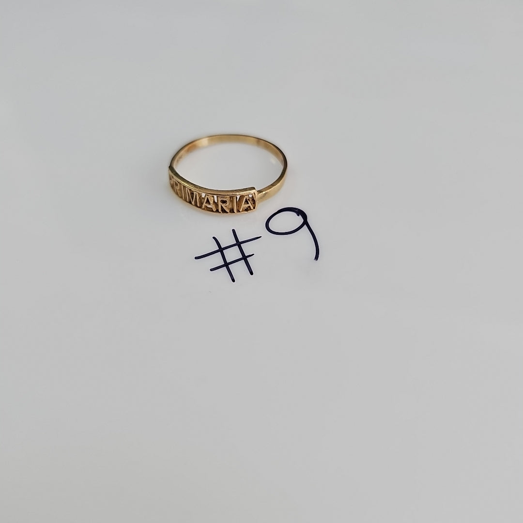 ANILLO DE GRADUACIÓN ORO 10 K 1,30 GRMS (SEMINUEVO)