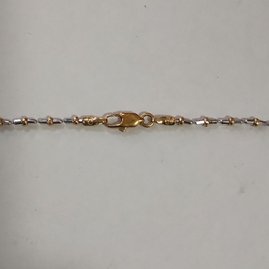 GARGANTILLA ORO COMBINADO 14 K 4.9 GRMS (SEMINUEVO)