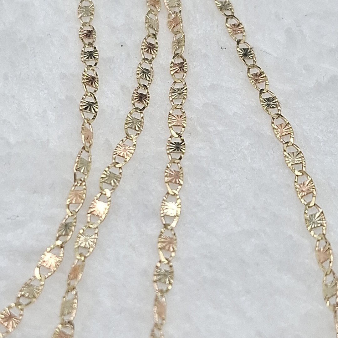 CADENAS TEJIDO GUCHI ORO 10K 55 CM 2.9 GR (NUEVO)