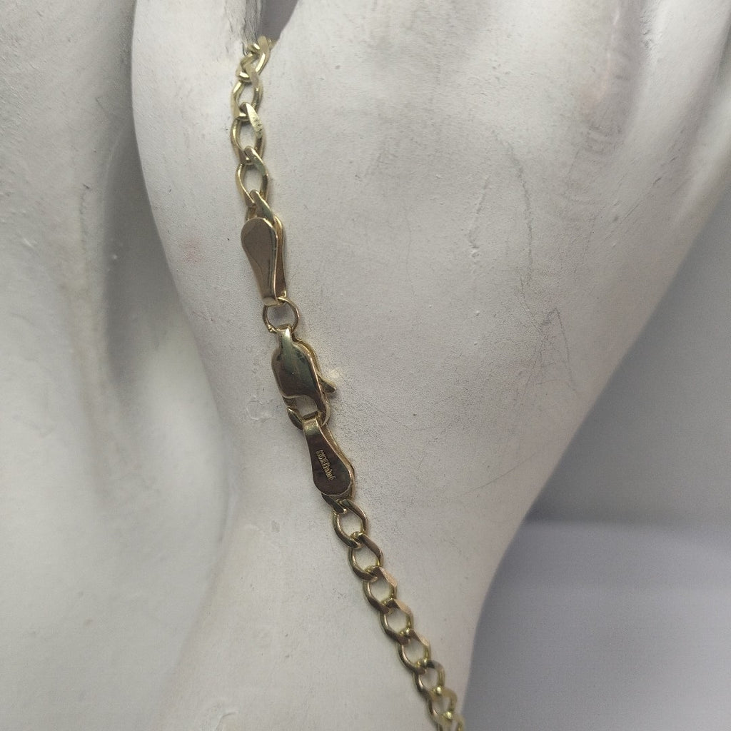 PULSERA TEJIDO BARBADA 14K 21 CM 3.8 GR (NUEVO)