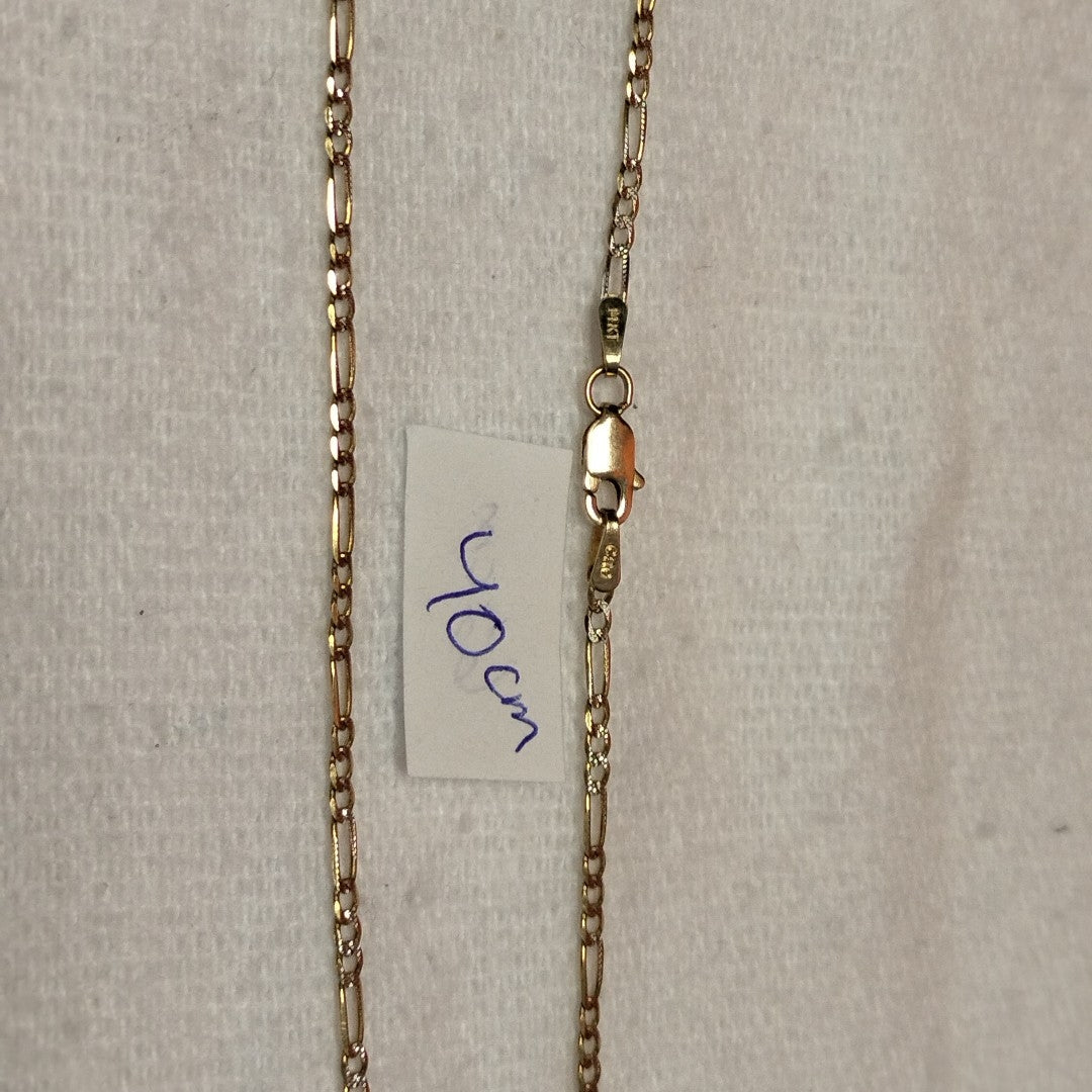CADENA ORO,RODIADO 14 K 2,60 GRMS (SEMINUEVO)