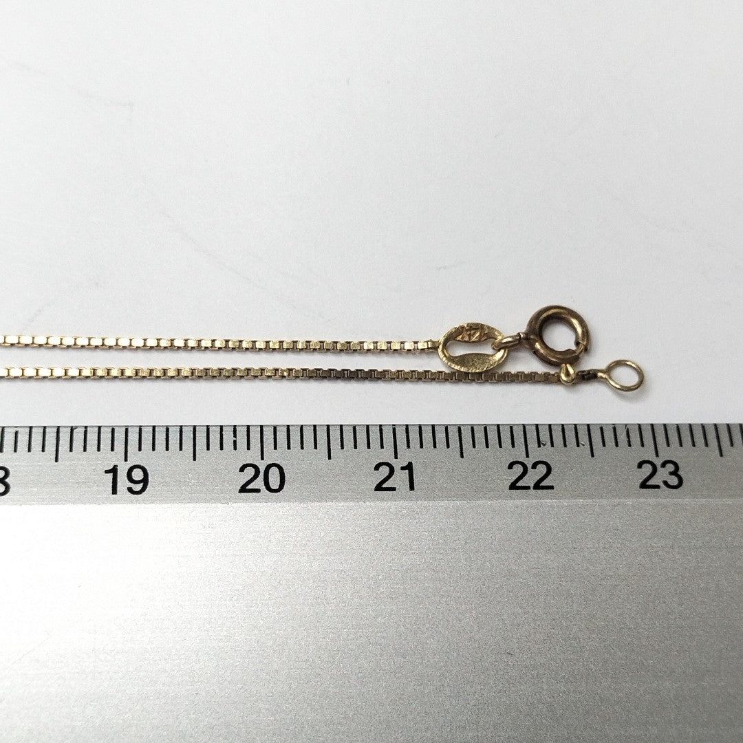 K1 7,20 GRMS 14 K IDENTIFICACIÓN GARGANTILLA TEJIDO COLA DE RATA, HECHURA (SEMINUEVO)
