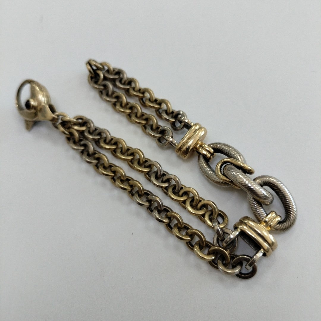PULSERA ORO, ORO BLANCO 14 K 23 GRMS (SEMINUEVO)