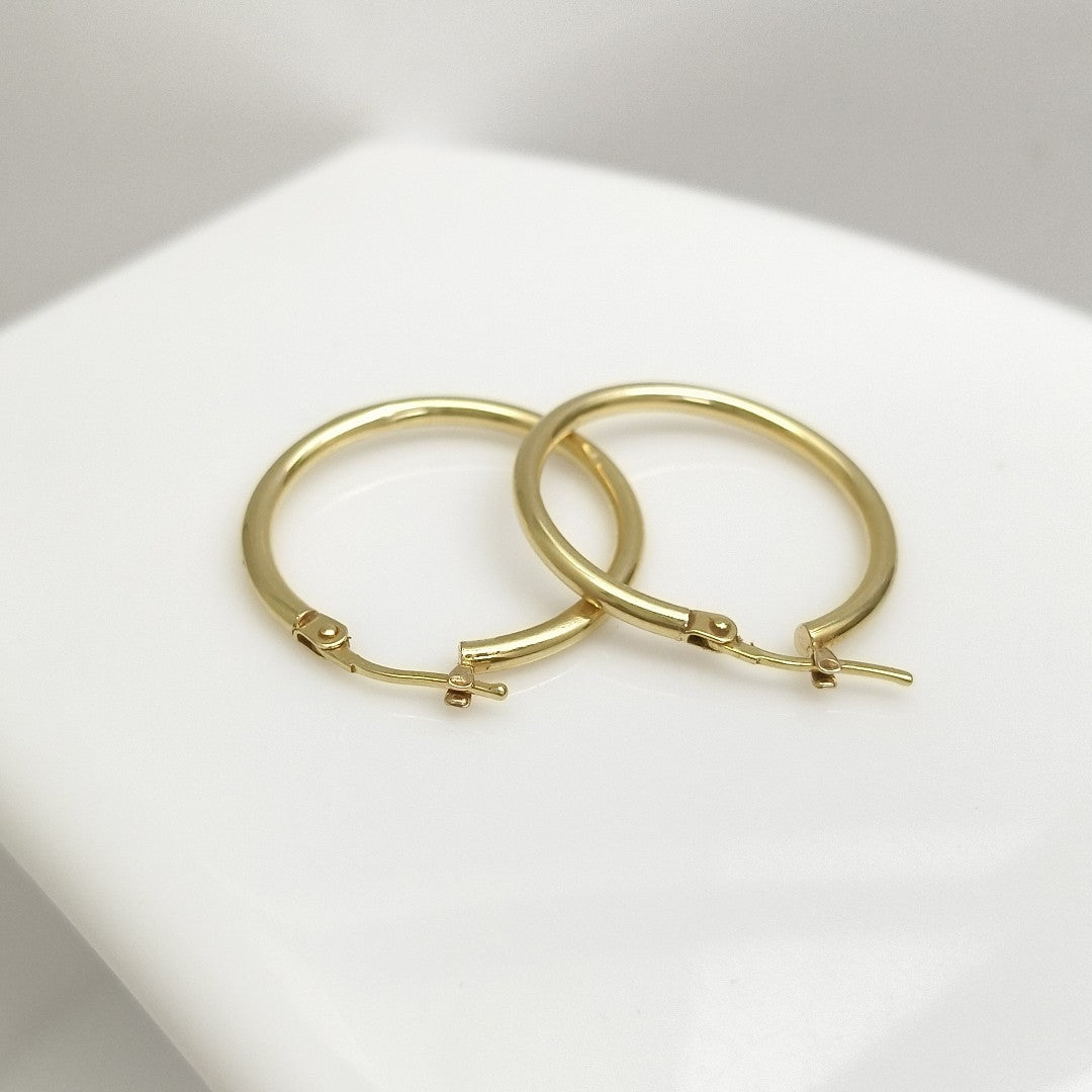 ARRACADAS PAR ORO 14 K 1.1 GRMS (SEMINUEVO)