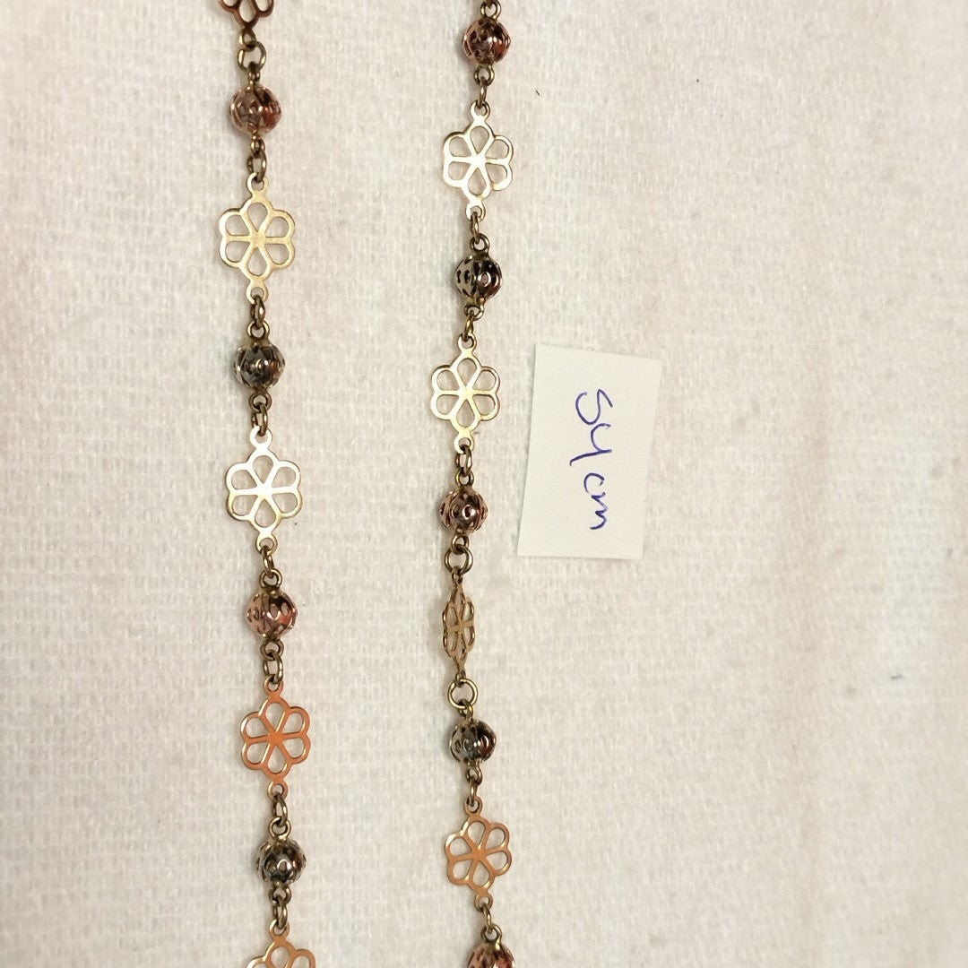 COLLAR ORO COMBINADO 14 K 11,30 GRMS (SEMINUEVO)
