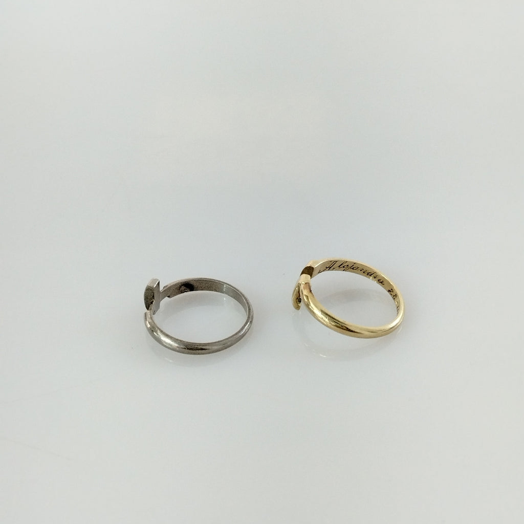 ANILLITO ORO, ORO BLANCO 14 K 6.4 GRMS (SEMINUEVO)