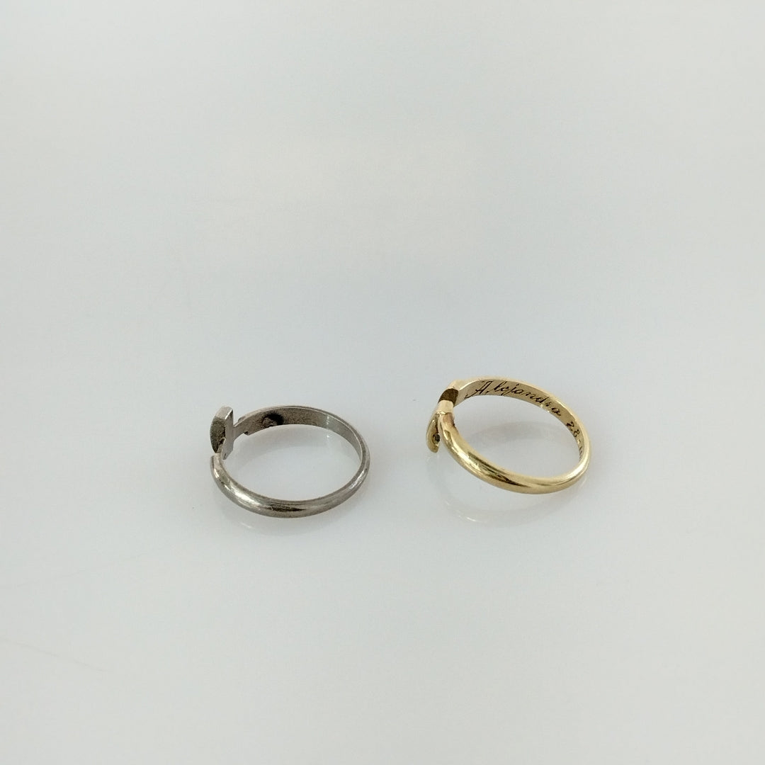 ANILLITO ORO, ORO BLANCO 14 K 6.4 GRMS (SEMINUEVO)