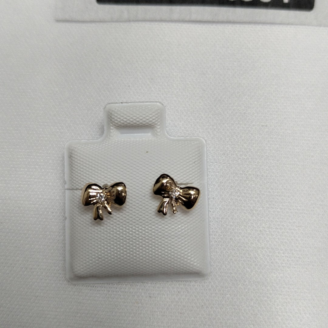 BROQUELES BROQUEL FIG MOÑO C CIRCONIA 14K 0.2441 GR (NUEVO)