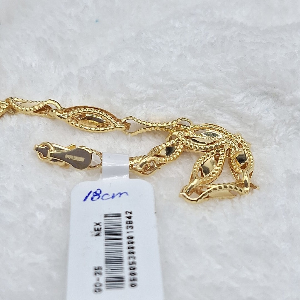 PULSERA ESPECIAL 10K 18 CM 4.4 GR (NUEVO)