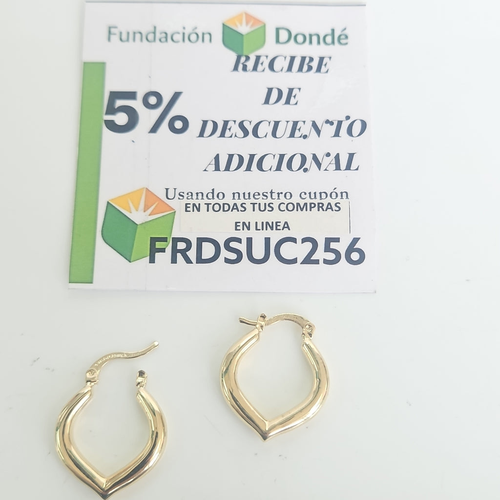 ARETES ARRACADAS 14K 2.1 GR (NUEVO)