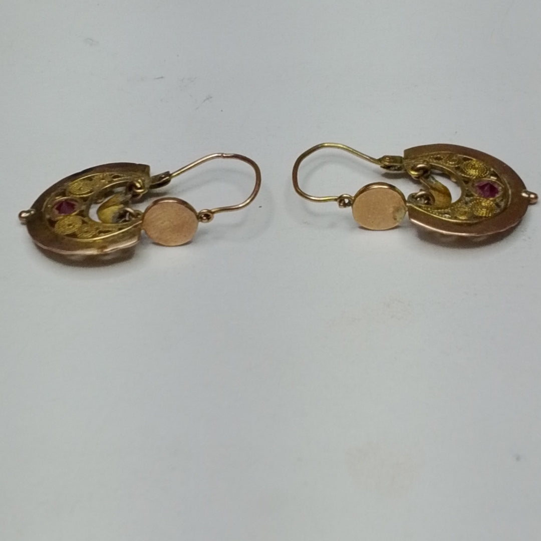 ARETES PAR ORO 8 K 2,50 GRMS (SEMINUEVO)