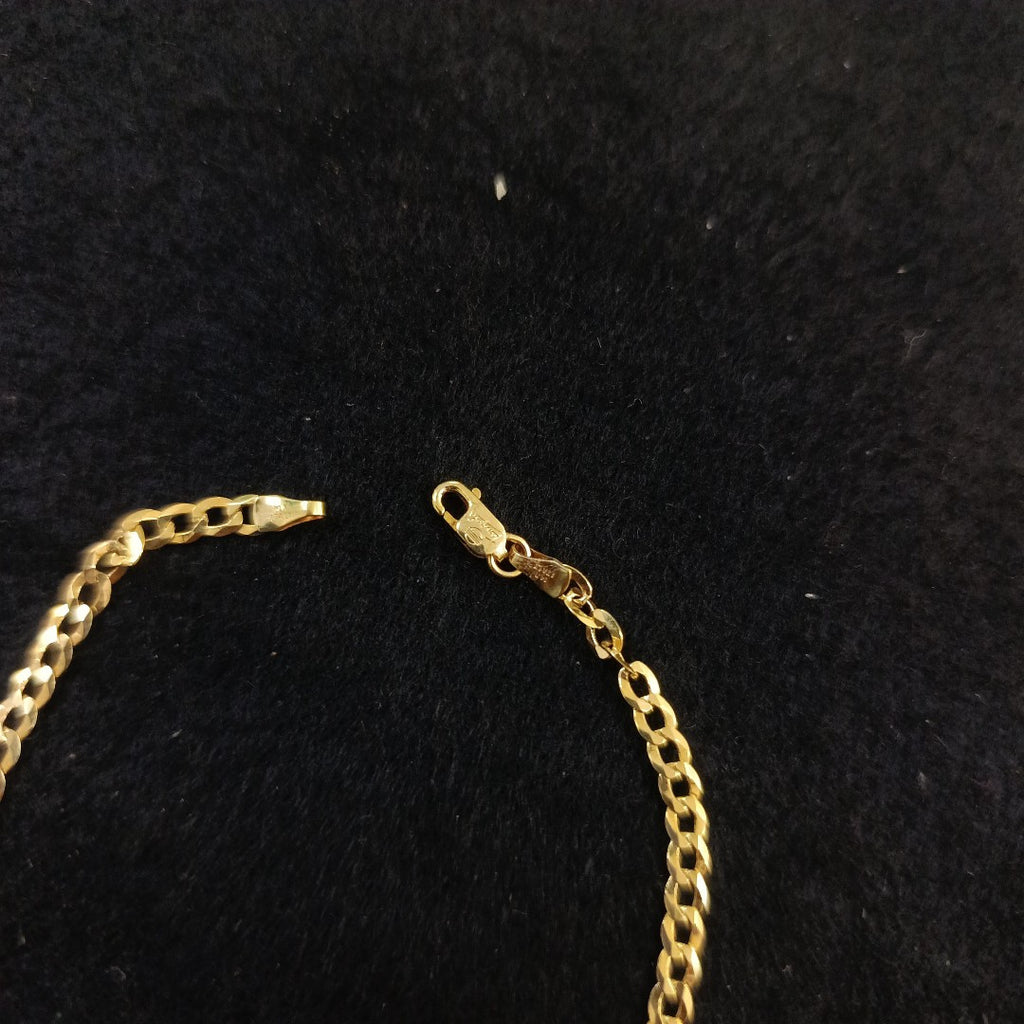 PULSERAS CABALLERO BARBADA AMARILLA ORO 14K 2.7 (NUEVO)