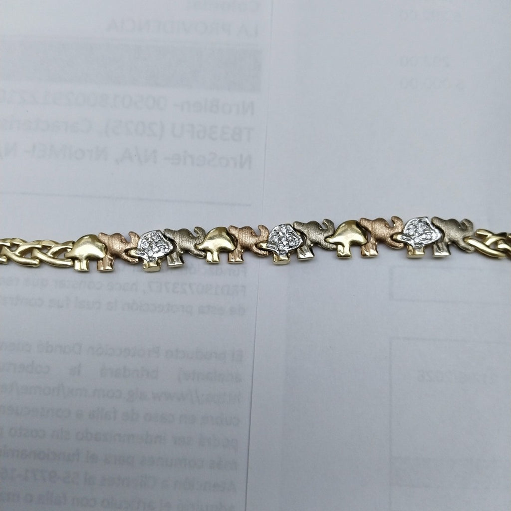 PULSERA ORO COMBINADO 14 K 8,00 GRMS (SEMINUEVO)
