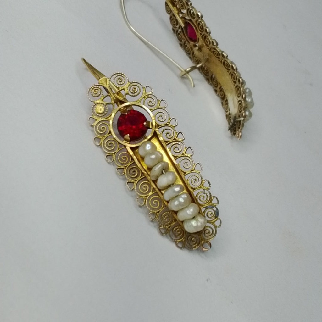 ARETES PAR ORO 8 K 4,80 GRMS (SEMINUEVO)