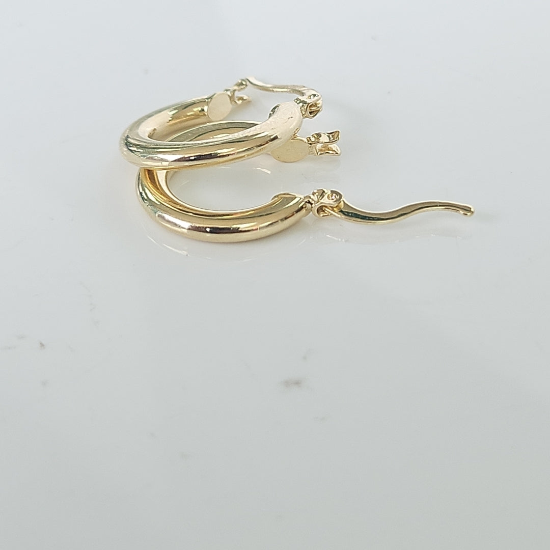 ARETES ARRACADAS 14K 1.5 GR (NUEVO)