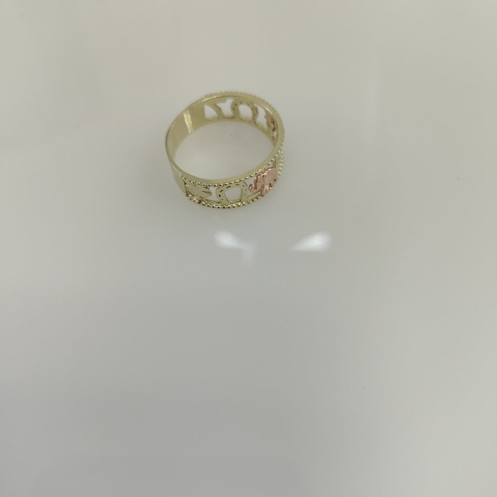 ANILLOS ARGOLLA DE LA SUERTE 10K TALLA 9 3 GR (NUEVO)