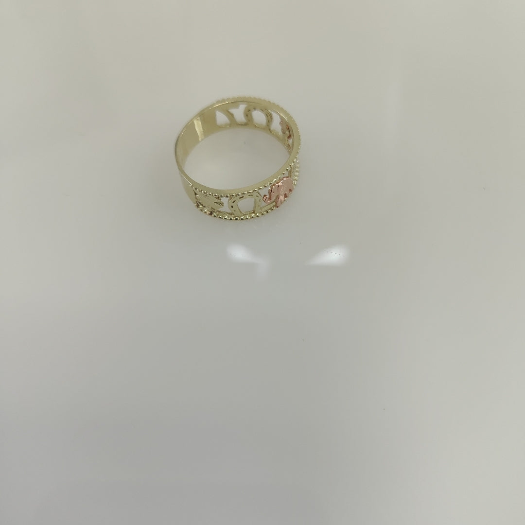 ANILLOS ARGOLLA DE LA SUERTE 10K TALLA 9 3 GR (NUEVO)