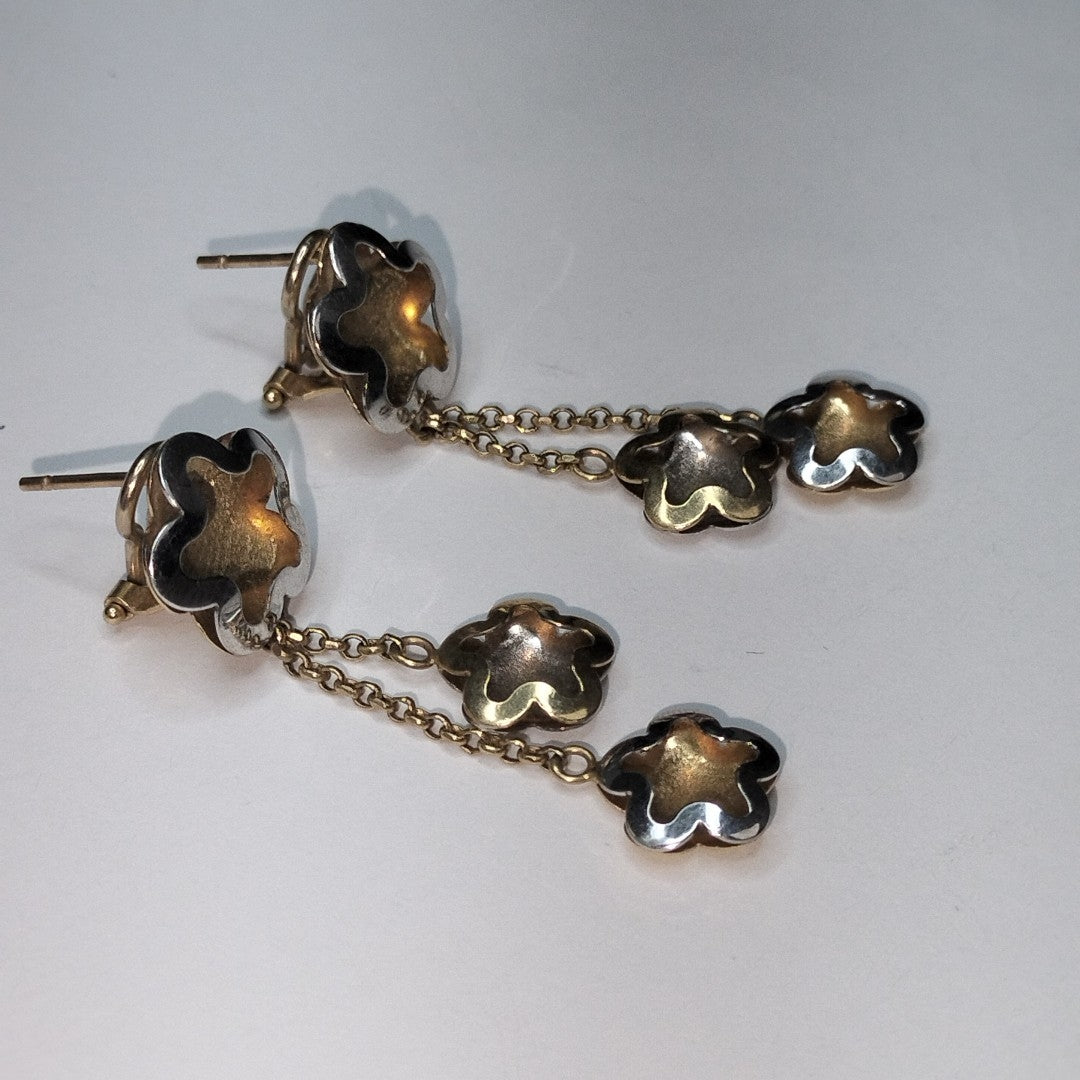 ARETES PAR,BRAZALETE ORO 14 K 5,10 GRMS (SEMINUEVO)
