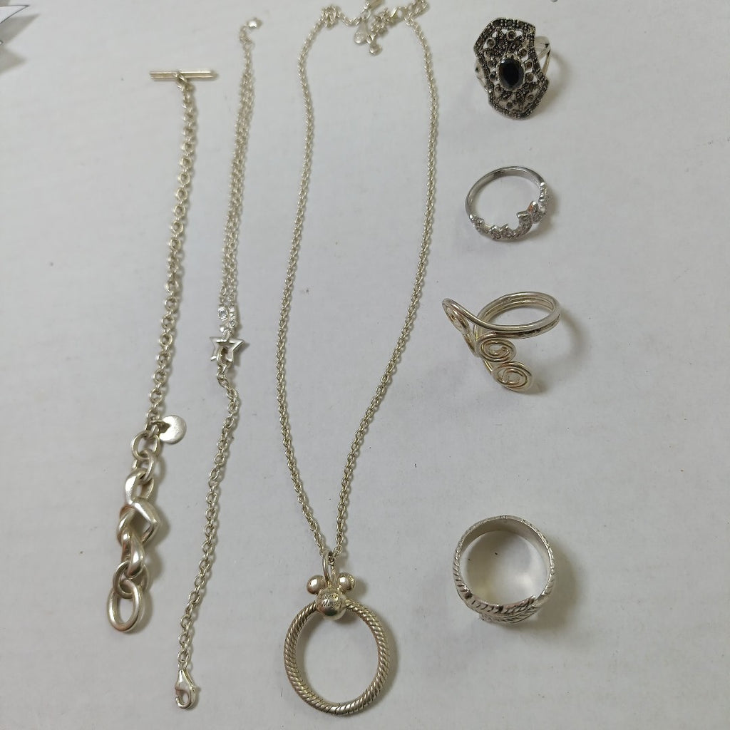ANILLITO,CADENA,PULSERA PLATA 54,00 GRMS (SEMINUEVO)